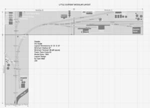 A Modular Track Plan of Little Current Yard