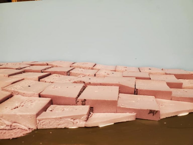 Using Foam to Make Land Forms